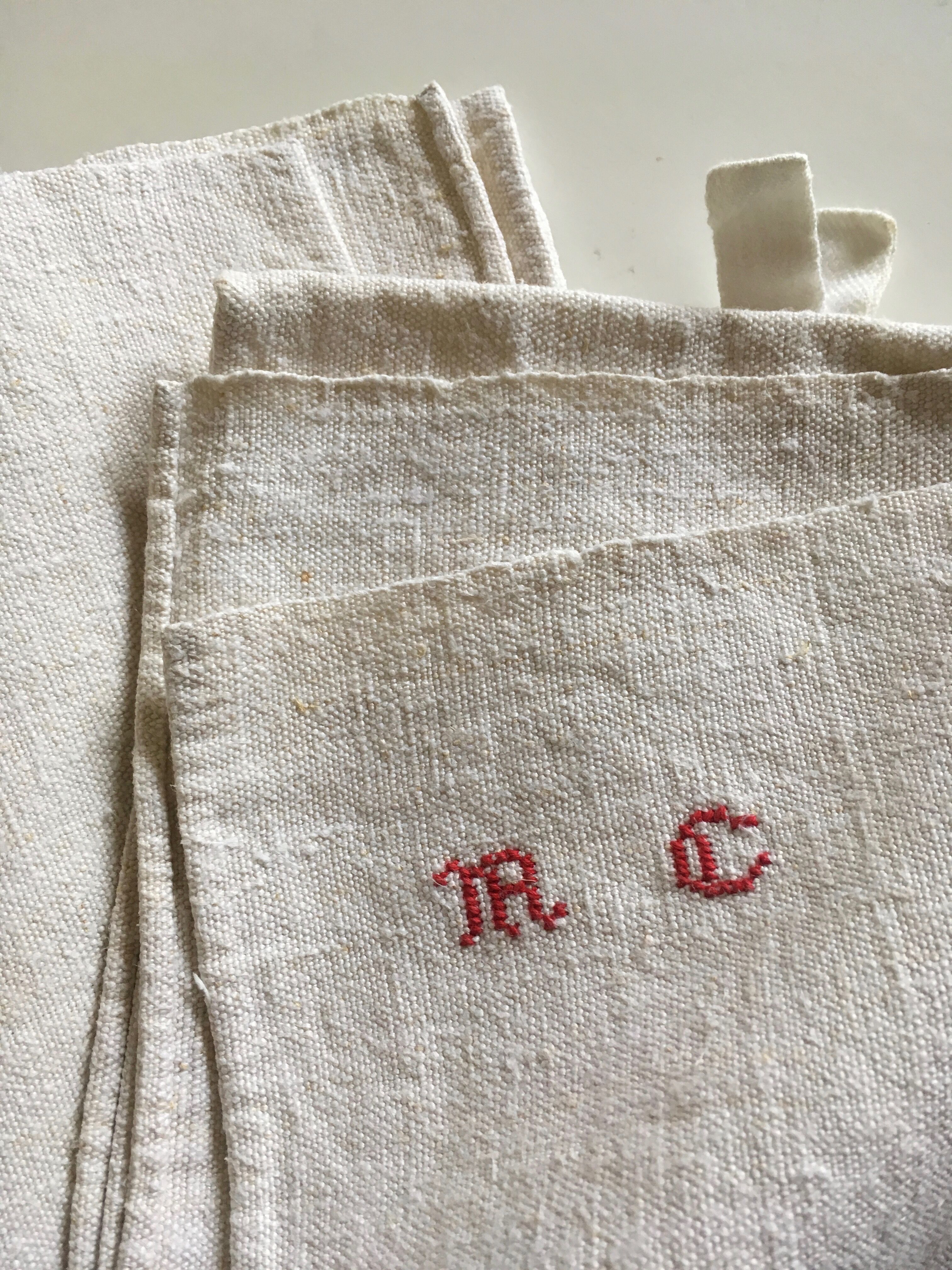 Farm cloth 19th in canvas of flax hemp