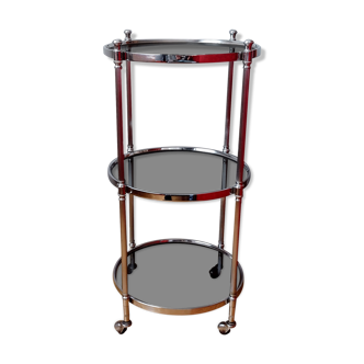 Art deco rolling drink/side table