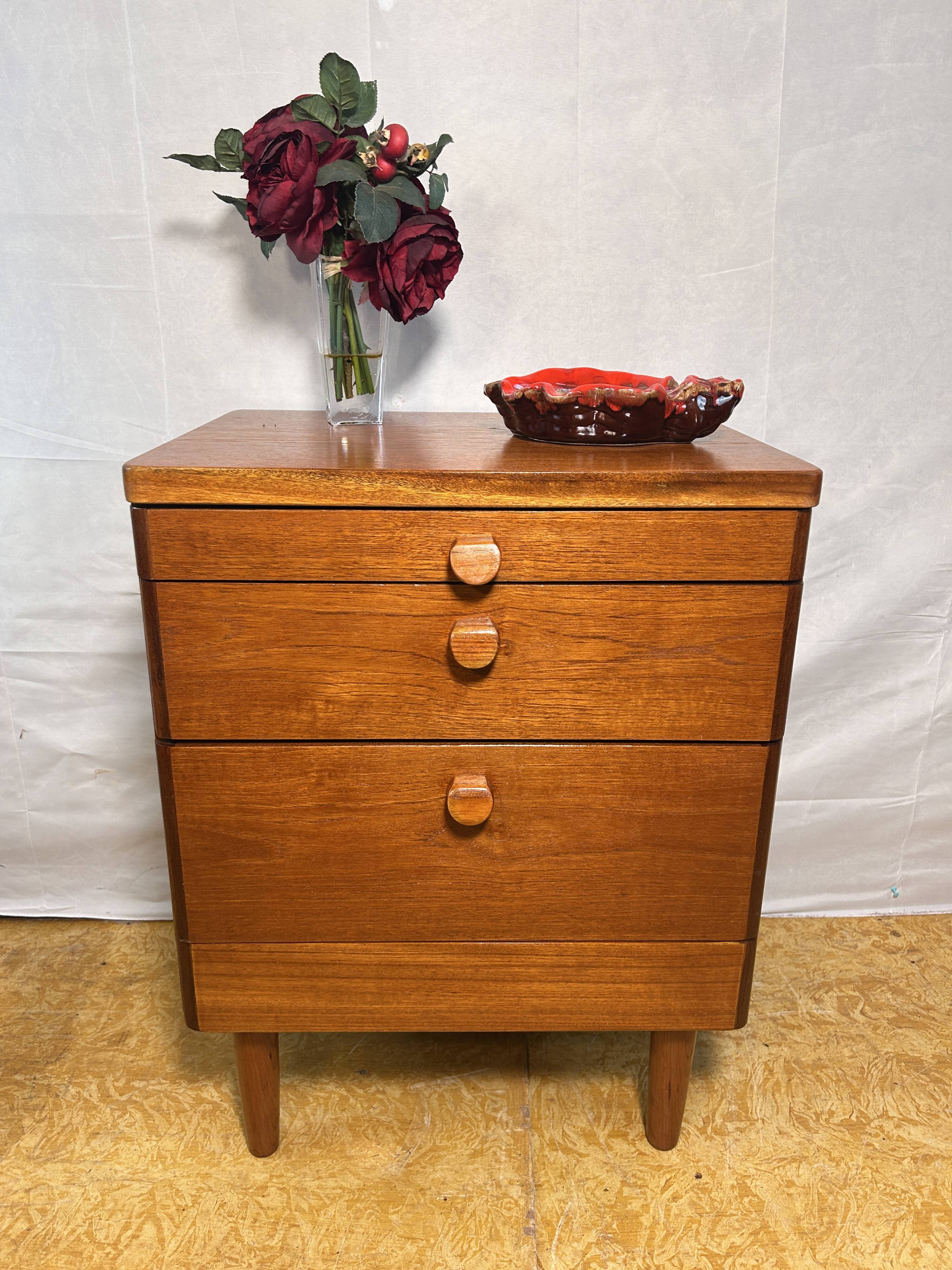 Mid-Century Retro Vintage Teak Small Cabinet by Stag – 1970 Versatile