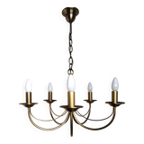 CVL (Val de Loire Creations) ~ Chandelier ~ Chatelet Collection - 5 lights ~ Burnished brass - 21st century