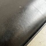 Chesterfield seat/sofa/settee in sturdy black leather