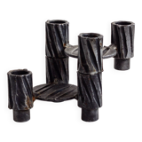 Set of two three-headed candle holders, France, 1960s/70s