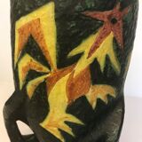 Vallauris ceramic vase signed Sagan pattern XXth