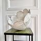 Rattan and wicker flower suspension