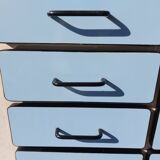 Closet in blue formica