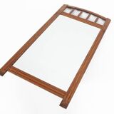 Art Deco mirror in solid wood with facet cut mirror, 1930s