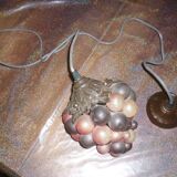 Ceiling lamp bunch and grape leaves in blown glass 20-30