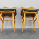 Ensemble de quatre chaises de salle à manger en hêtre des années 1970 par TON, Tchécoslovaquie