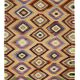 Turkish Kilim Yuruk Vintage 206x315 cm Geometric Orange and Red