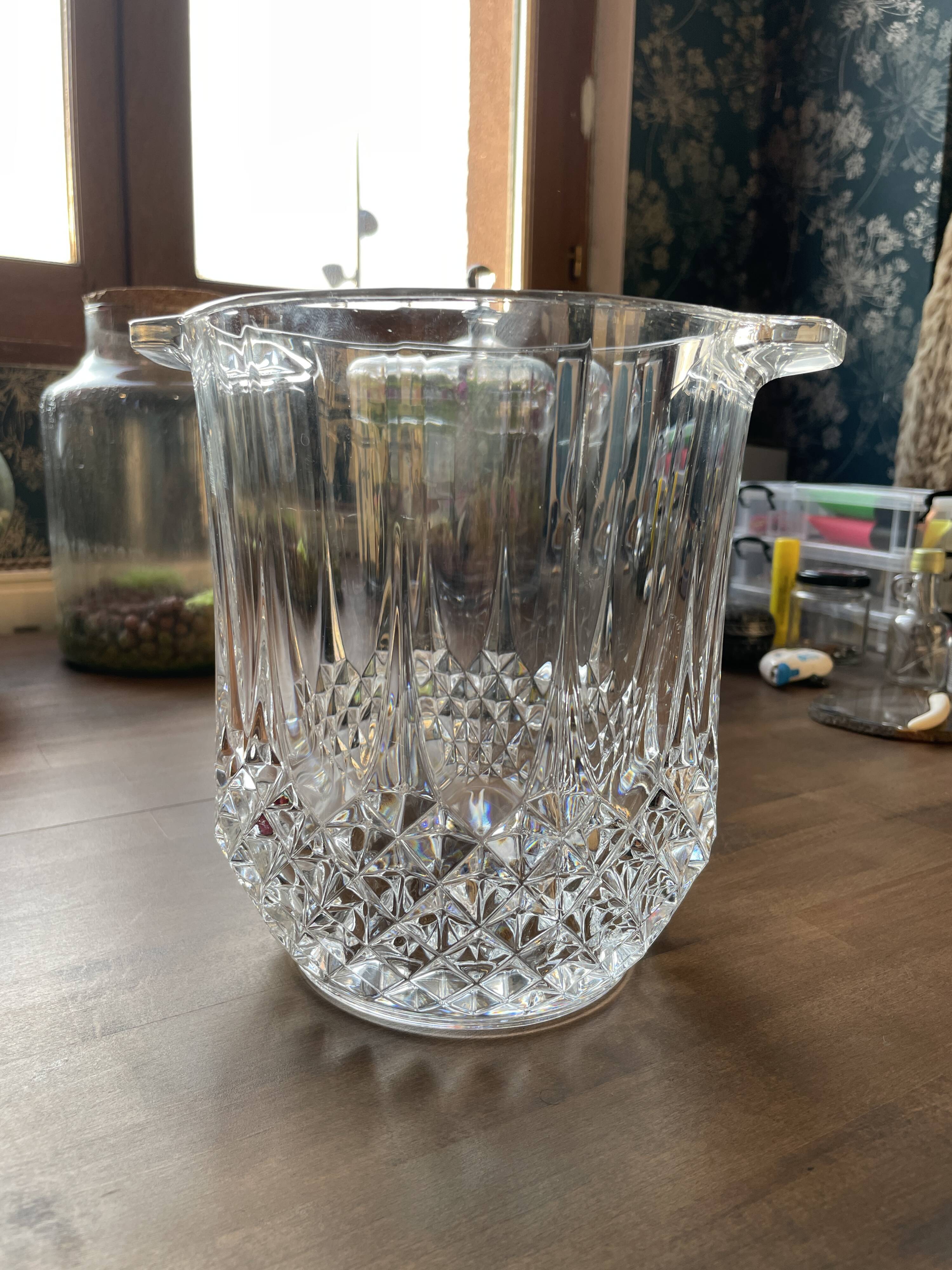 Champagne or ice bucket, Cristal d’Arques, "Longchamp" Collection