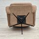 1970s, Danish swivel armchair, beige furniture fabric.