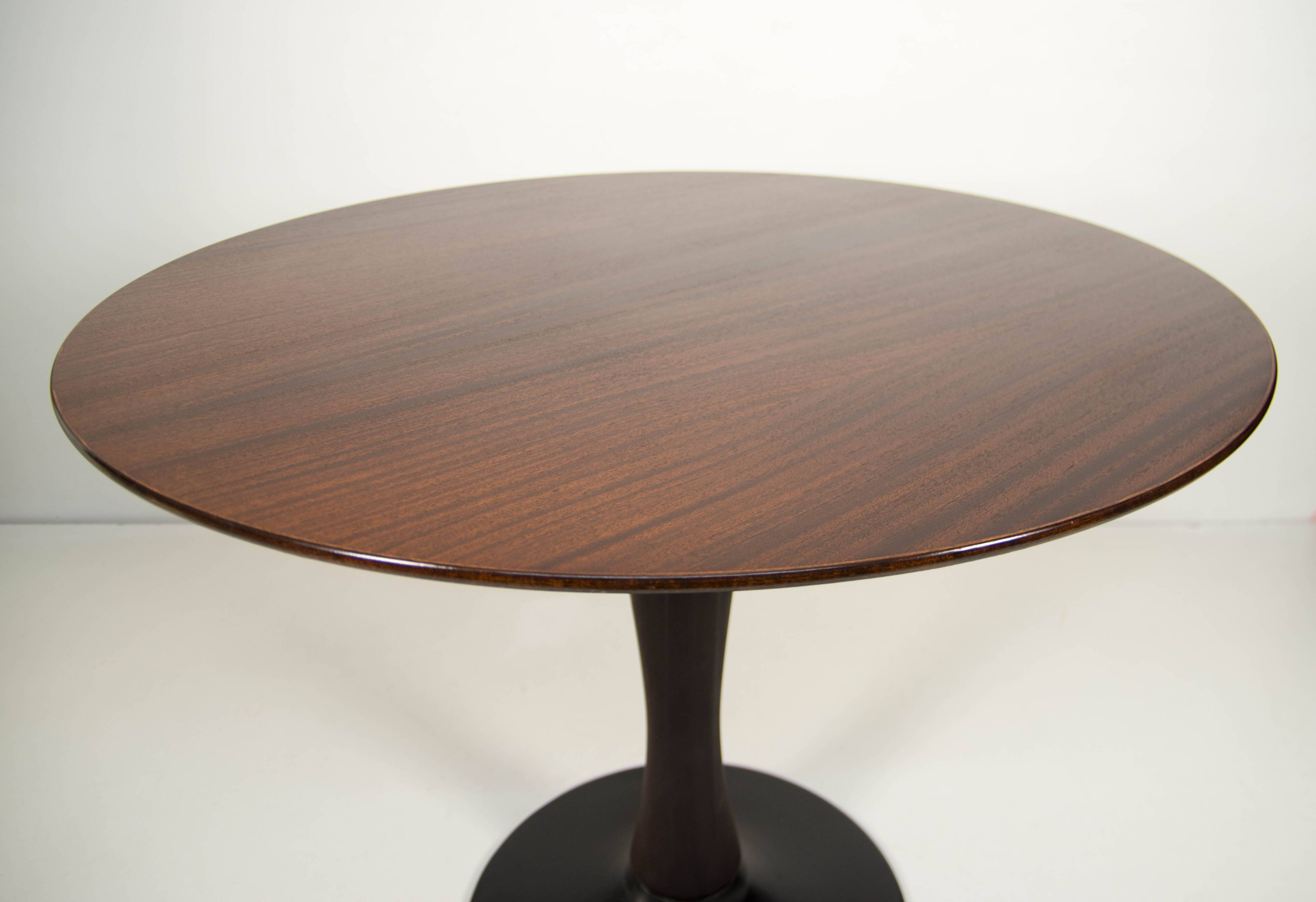 Mid-Century Pedestal Table by Dřevotvar Jablonné, 1960s, Restored