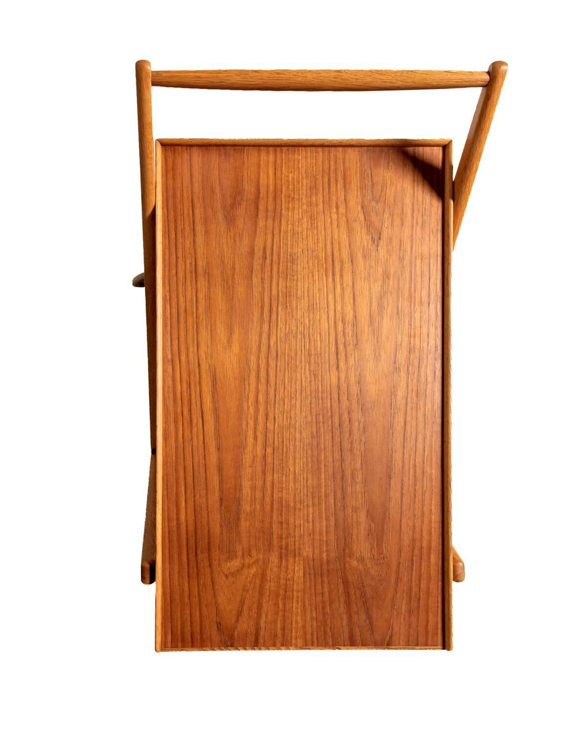 Folding Teak and Oak Trolley, Nybrofabriken