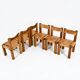 Set of 6 "S11" dining chairs by Pierre Chapo, 1966