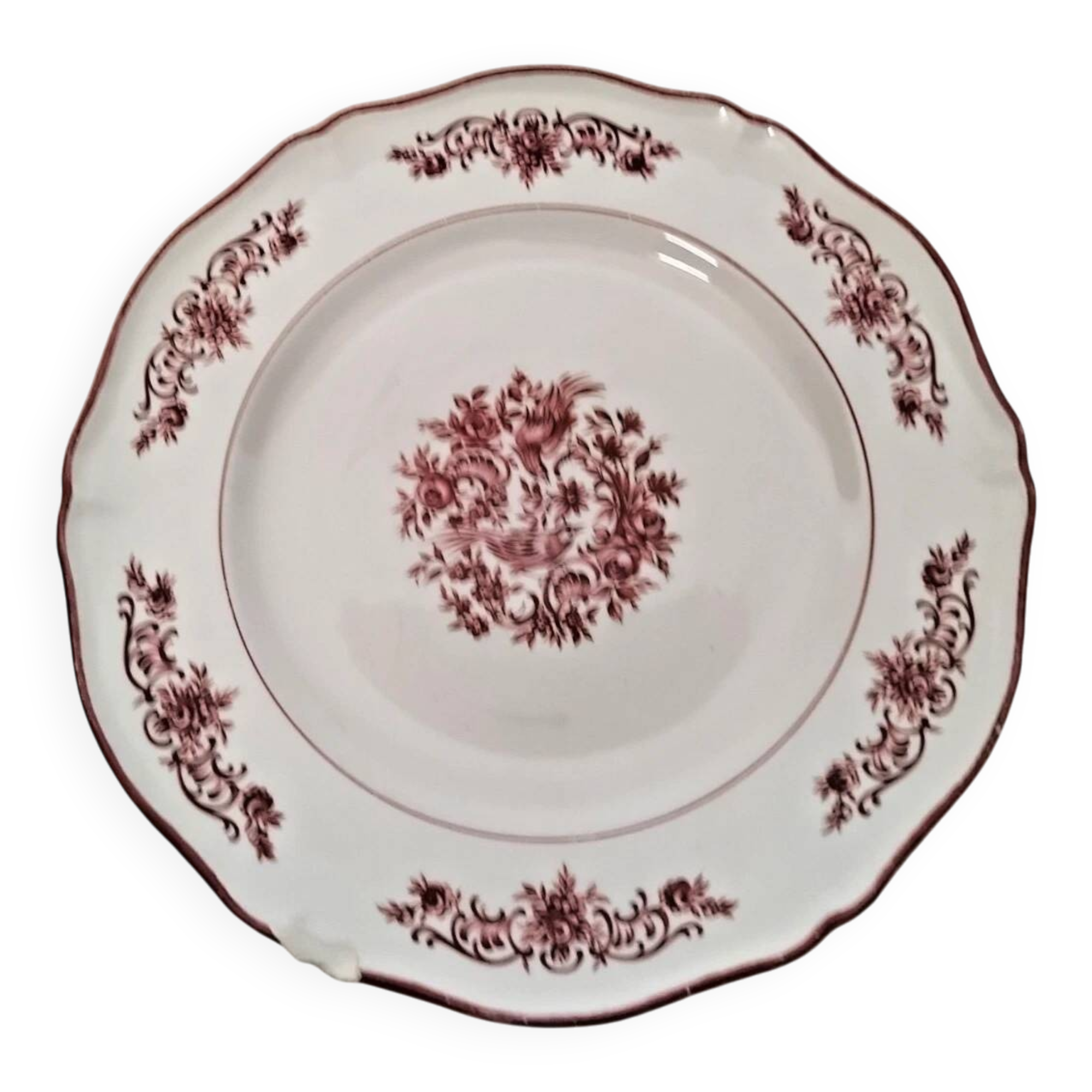Vintage Saint Amand Flat Plate France