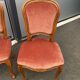 6 chairs Louis XV red style