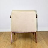 Chierowski 366 armchair, 1970s, beige, dark oak