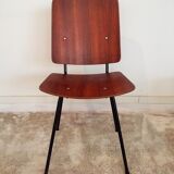 Vintage metal chair and teak