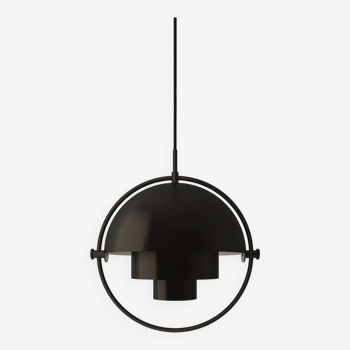 Multi-Lite S Black Brass Pendant Lamp - Gubi