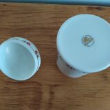 Vintage old pharmacy pot in opaline