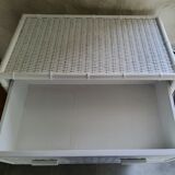 Rattan chest of drawers 70s