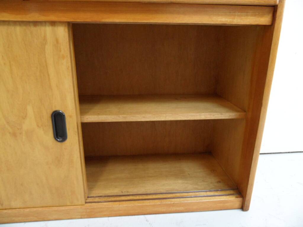 Mid century wall unit with open bookcase