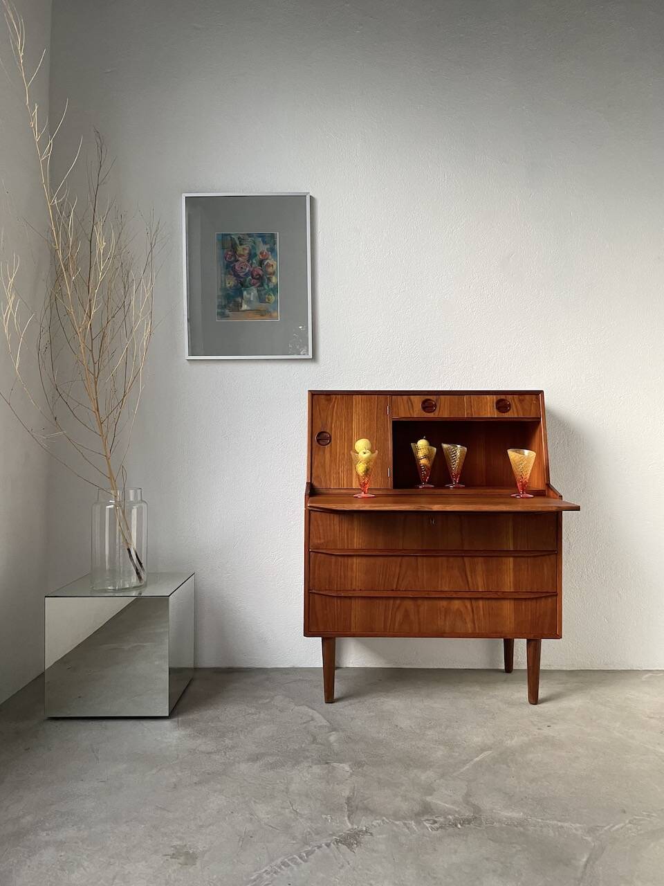 Danish teak secretary from the 60s