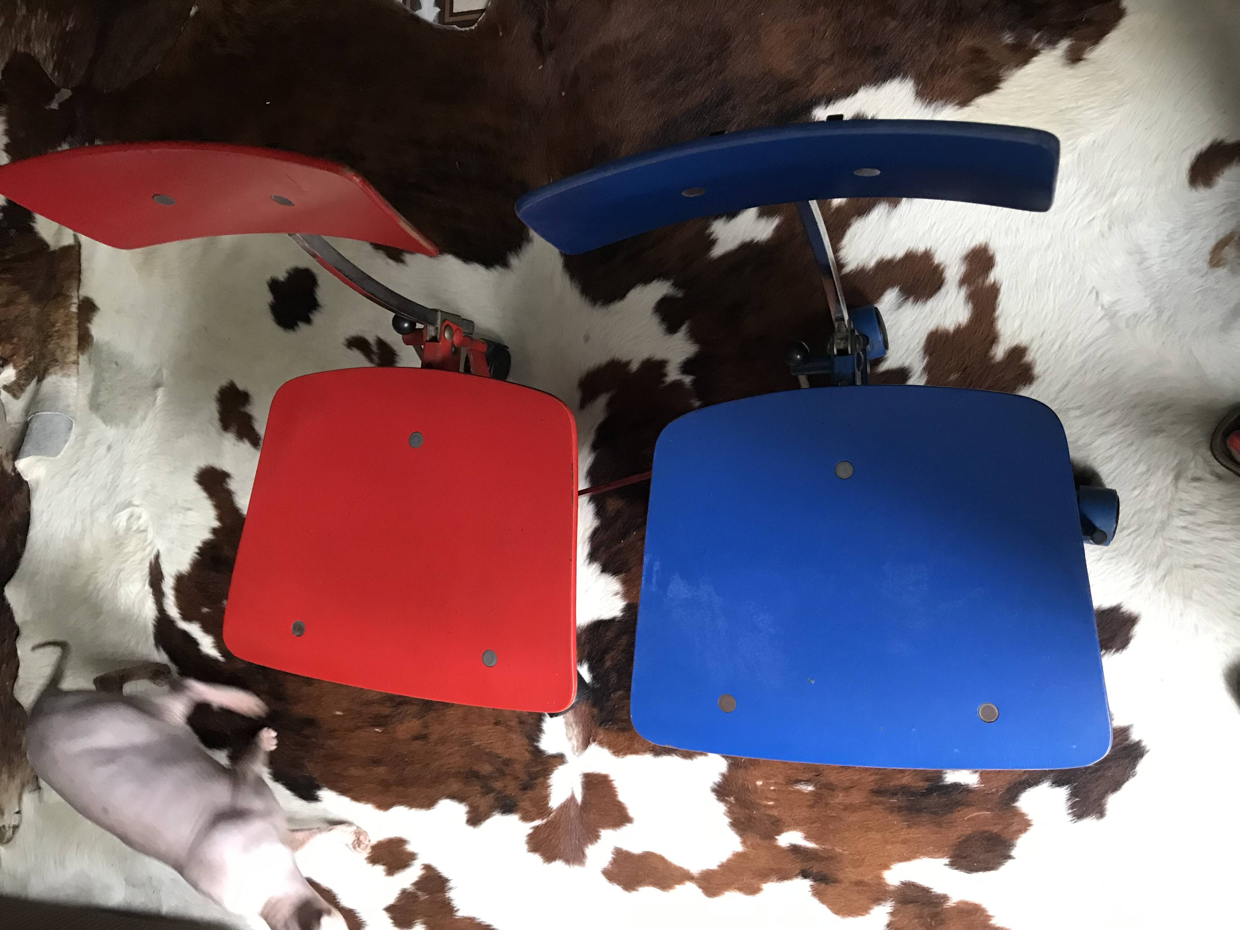 Pair of children's office chairs by Jørgen Rasmussen for Kevi