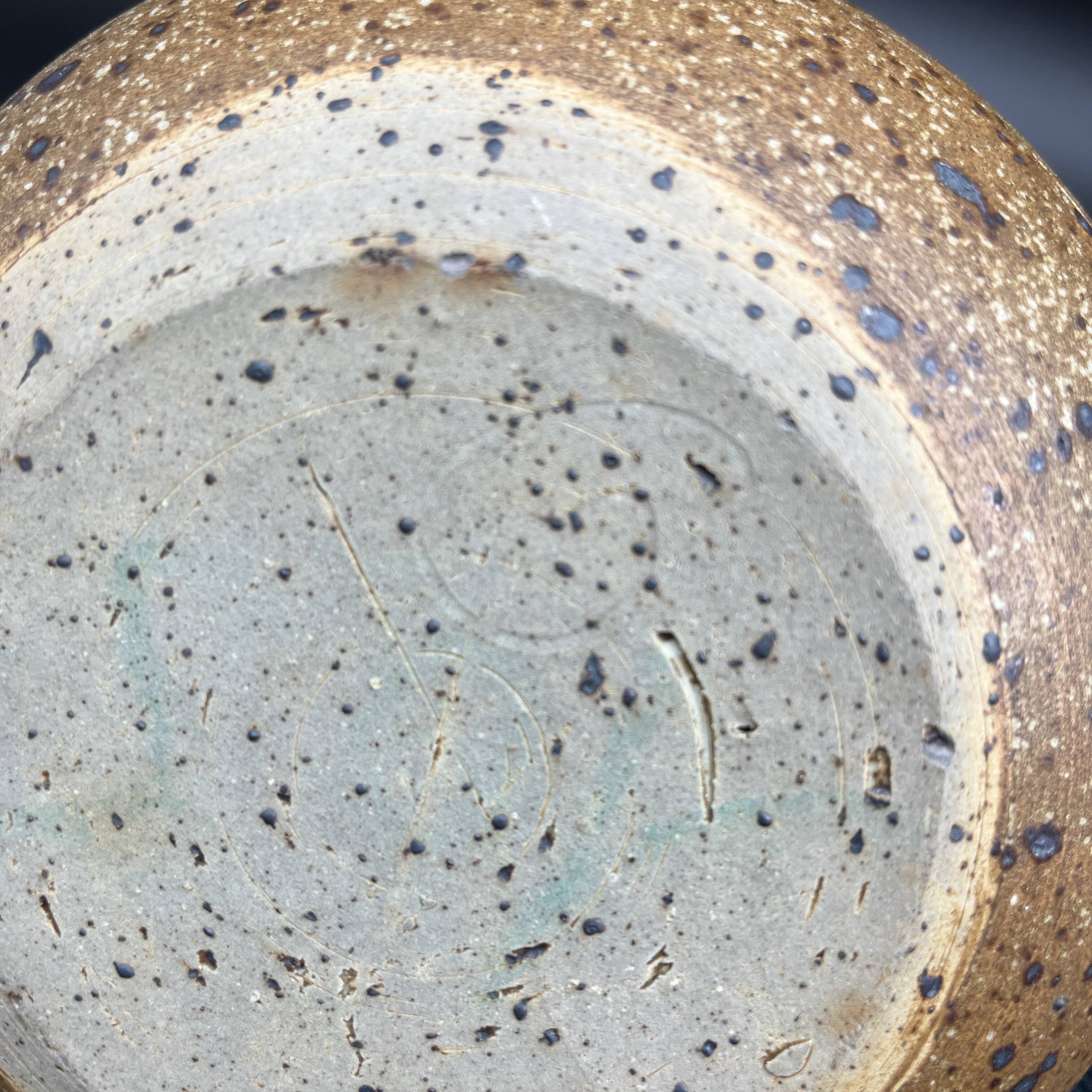 Pyrite stoneware ball vase