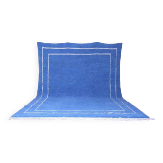 Handmade traditional natural wool rug size 2/3 m