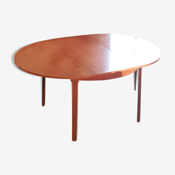 Table scandinave extensible, rallonge papillon circa 1960