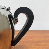 Postmodern Italian Bomb Teapot in Stainless Steel and Bakelite by Carlo Alessi for Alessi