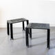 Brutalist wrought iron sofa end