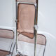 Set of eight pink Plia chairs by Giancarlo Piretti for Castelli