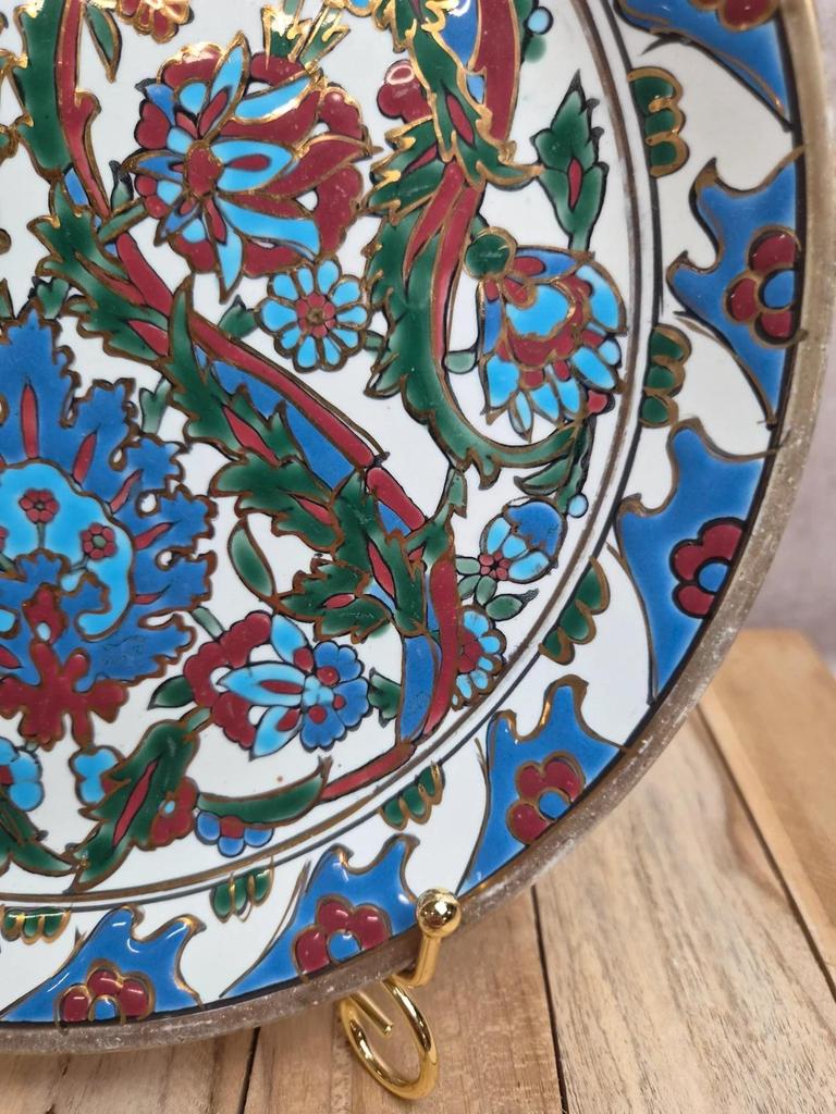 Vintage decorative plate Nassos Rodos-Hellas hand-painted