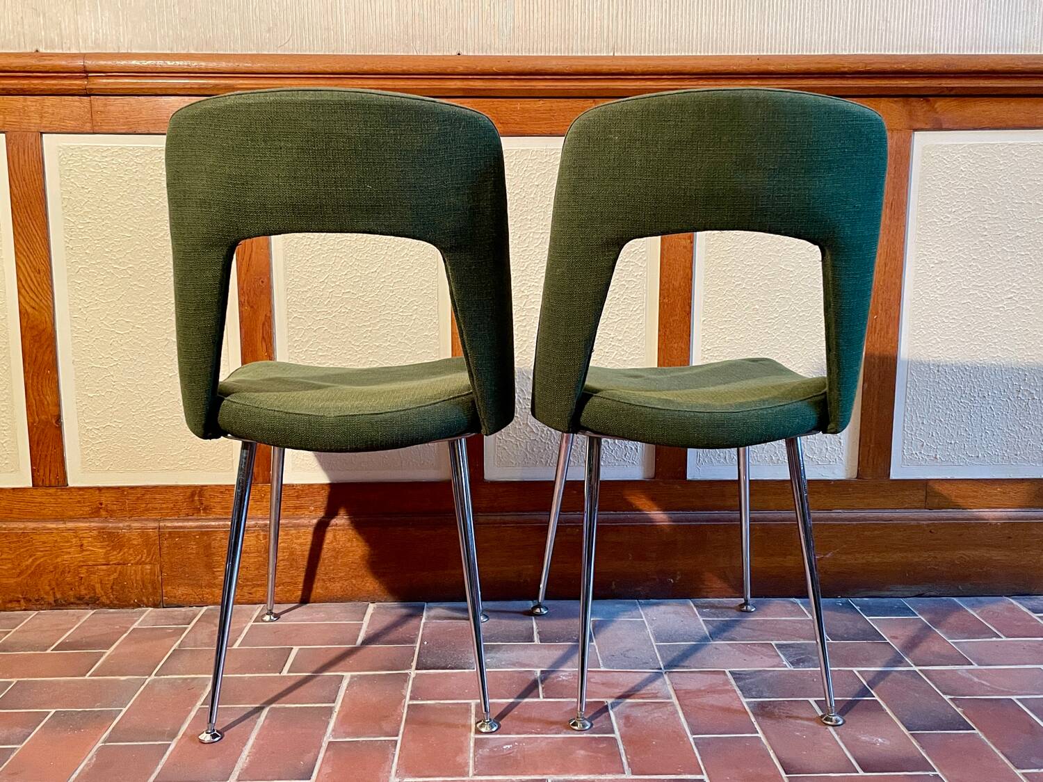 2 chaises de conférence vintage