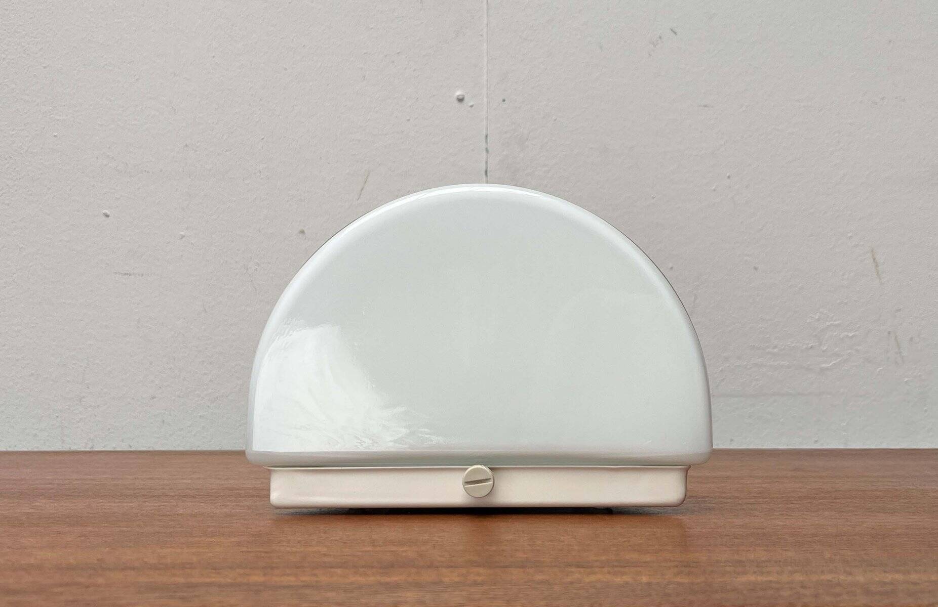 Wall lamp in glass from the Postmodern T+L Royal Typ L 133 series by Keuco, 1980s.