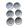 6 plates have dessert in fine Limoges porcelain