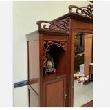 Antique Art Nouveau wardrobe, linen cupboard