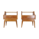 Pair of bedside tables or wooden nightstand, mid century, Scandinavian
