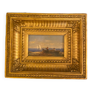 Petit cadre en bois doré