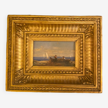 Small gilded wooden frame