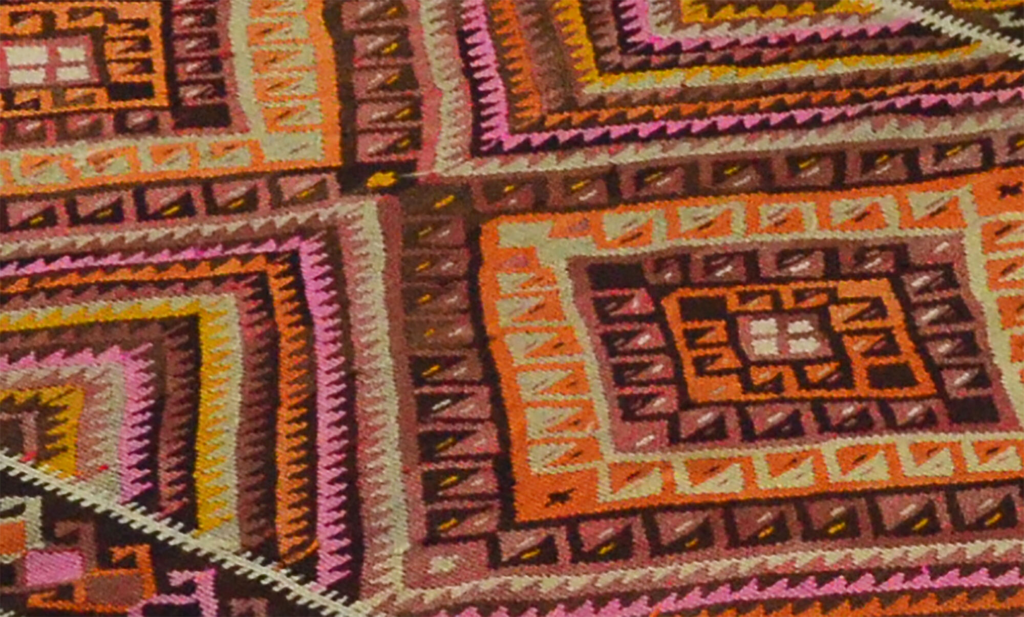 Anatolian handmade kilim rug 366 cm x 115 cm