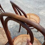 Set of 7 Thonet bistro chairs