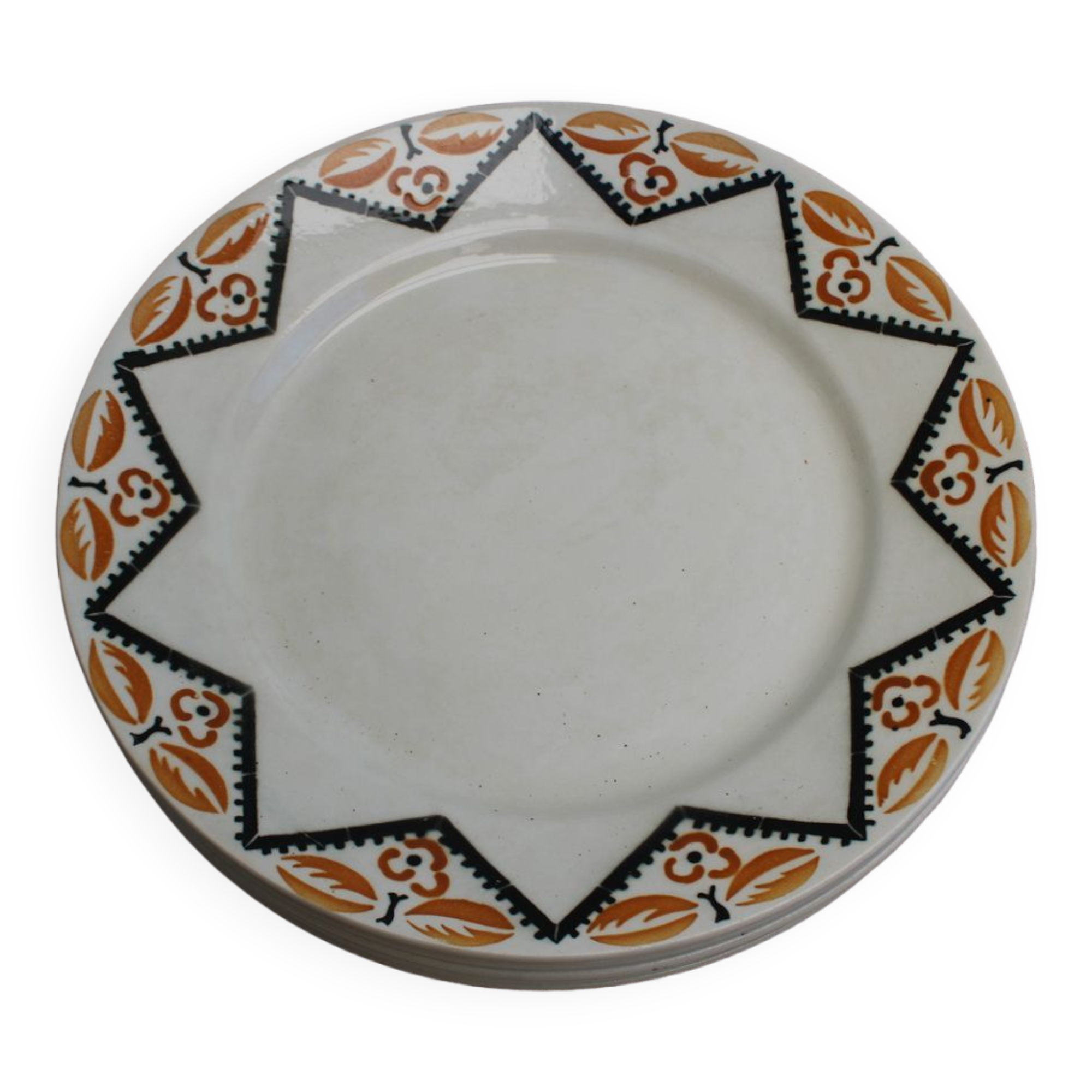 Set of 6 flat plates