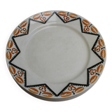 Set of 6 flat plates