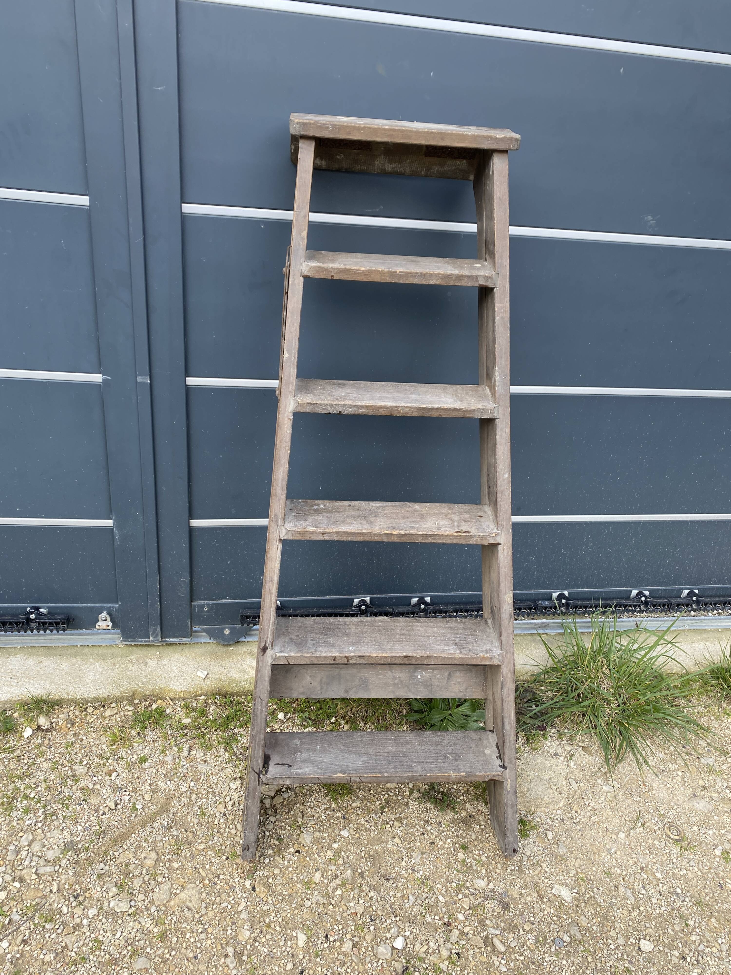 wooden stepladder