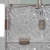 Glass pendant lamp by Kamenicky Senov, 1970