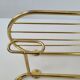 Vintage 1960 brass coat rack