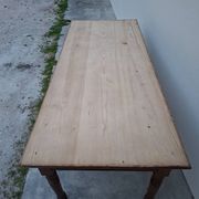 Table de métier ancienne, 2 tiroirs, piètements Louis Philippe